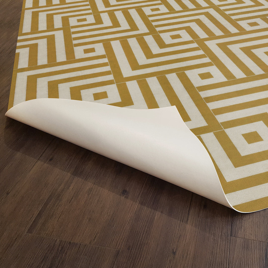Vintage Vinyl Floorcloth Mats (Pattern 60 Retroversion)
