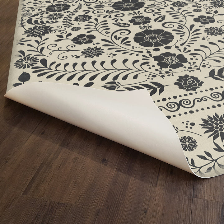 Vintage Vinyl Floorcloth Rug (Pattern 36 Lovecraft)