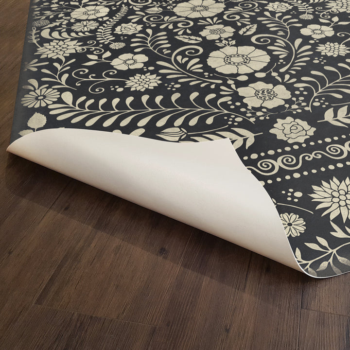 Vintage Vinyl Floorcloth Rug (Pattern 36 Saboteur)