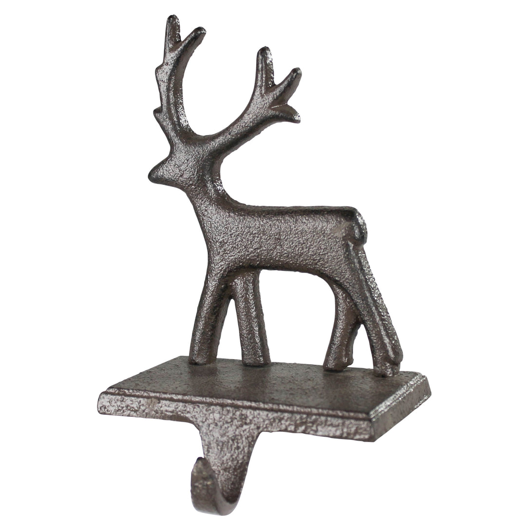 Deer Cast Iron Stocking Holder - Set of 2