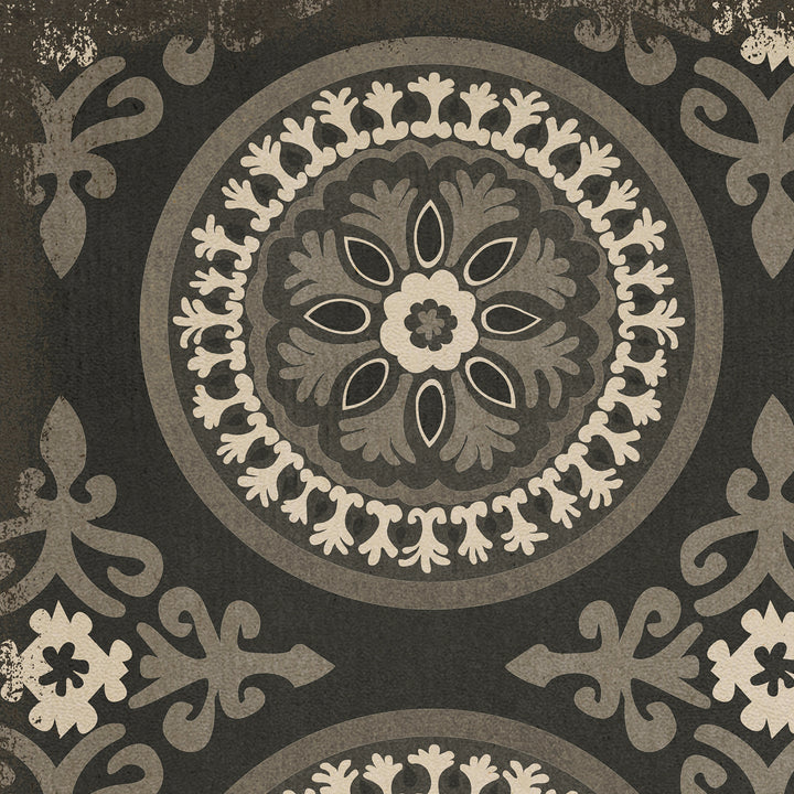 Vintage Vinyl Rug (Pattern 43 Karma)