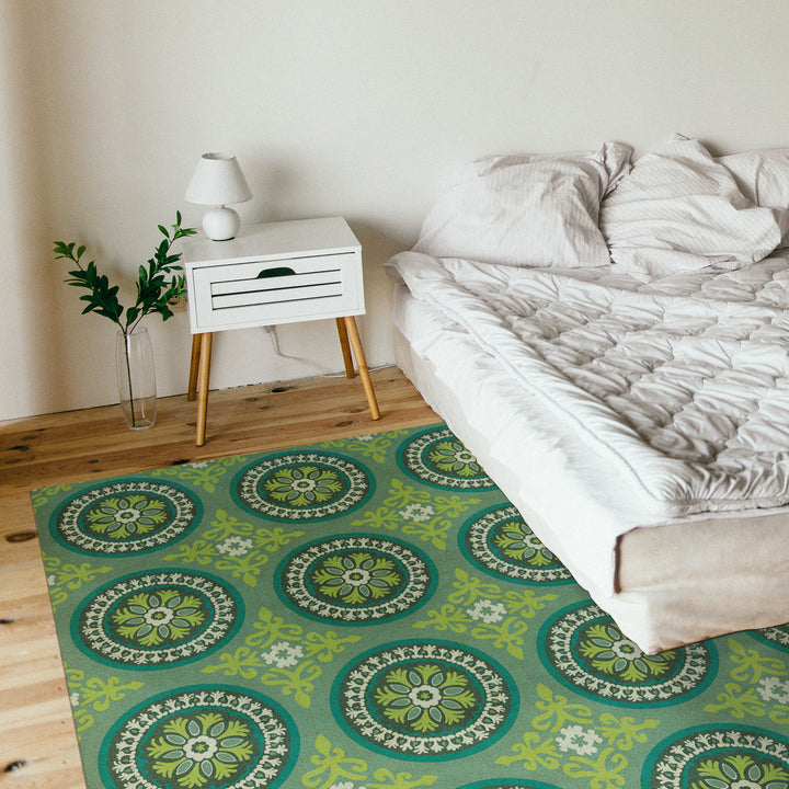 Vintage Vinyl Floorcloth Rug (Pattern 43 Nirvana)