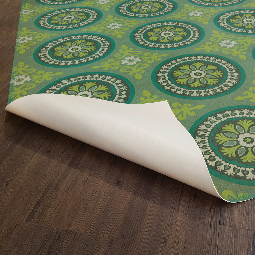 Vintage Vinyl Floorcloth Rug (Pattern 43 Nirvana)