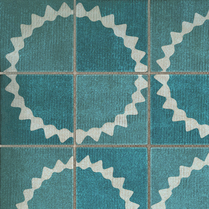 Spicher & Co. Vintage Vinyl Floorcloth Mats (Pattern 46 Stellar)