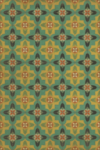 Vintage Vinyl Floorcloth Rug (Pattern 33 Ballyhoo)