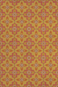 Vintage Vinyl Floorcloth Rug (Pattern 33 Lollygagger)