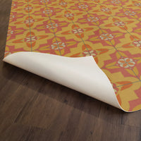 Vintage Vinyl Floorcloth Rug (Pattern 33 Lollygagger)