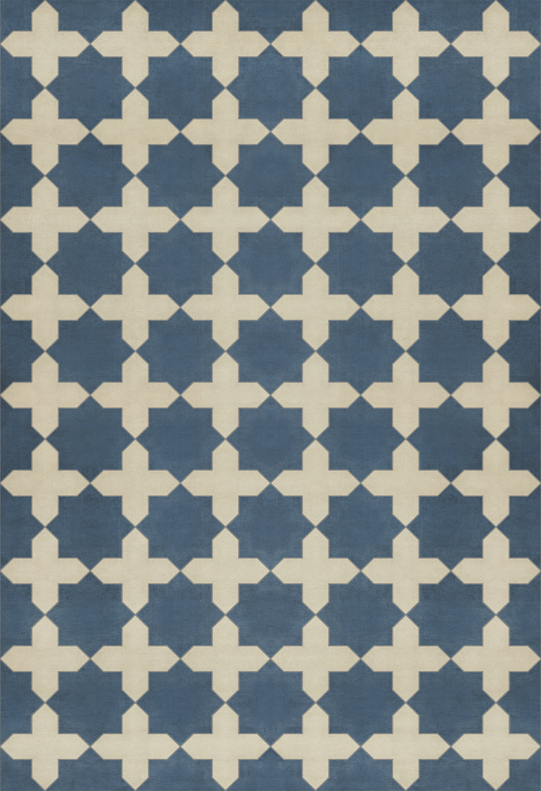 Vintage Vinyl Floorcloth Rug (Pattern 23 It Is In The Sea)