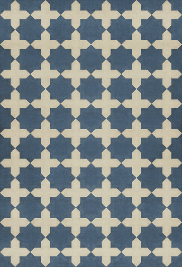 Vintage Vinyl Floorcloth Rug (Pattern 23 It Is In The Sea)