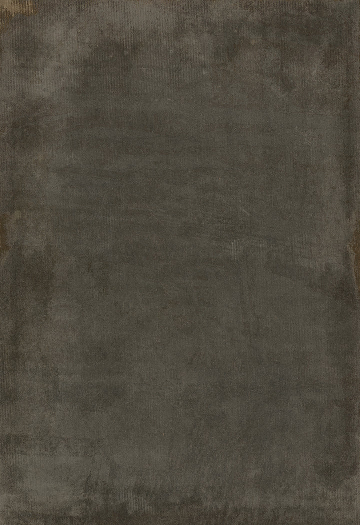 Vintage Vinyl Floorcloth Rug (Pattern 52 Studio Charcoal) - Hudson & Vine
