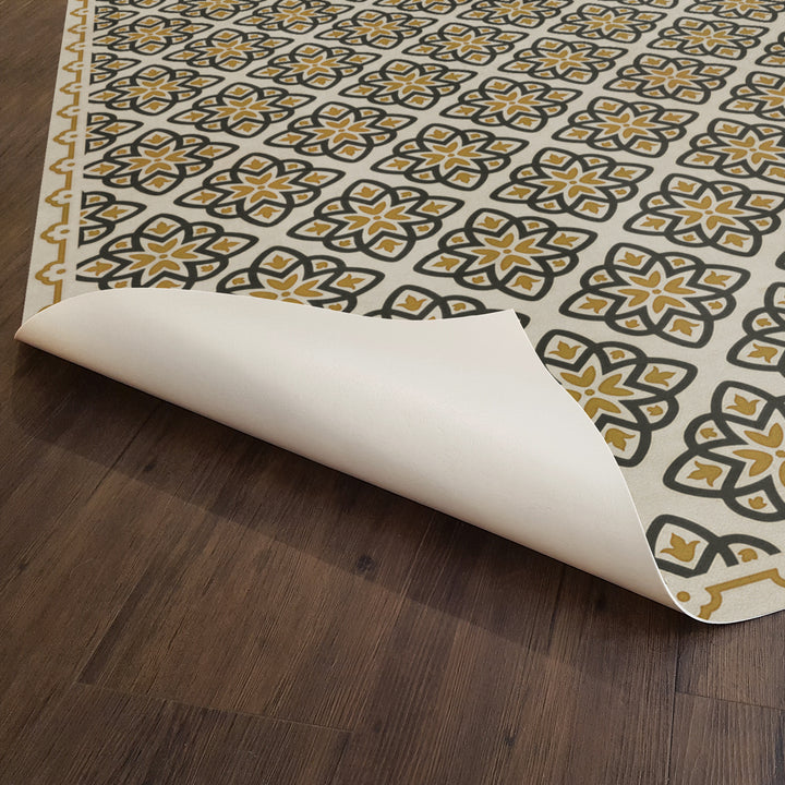 Vintage Vinyl Floorcloth Rug (Pattern 45 Auratus)