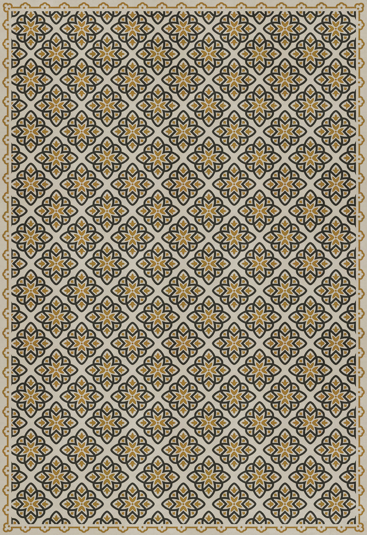 Vintage Vinyl Floorcloth Rug (Pattern 45 Auratus)