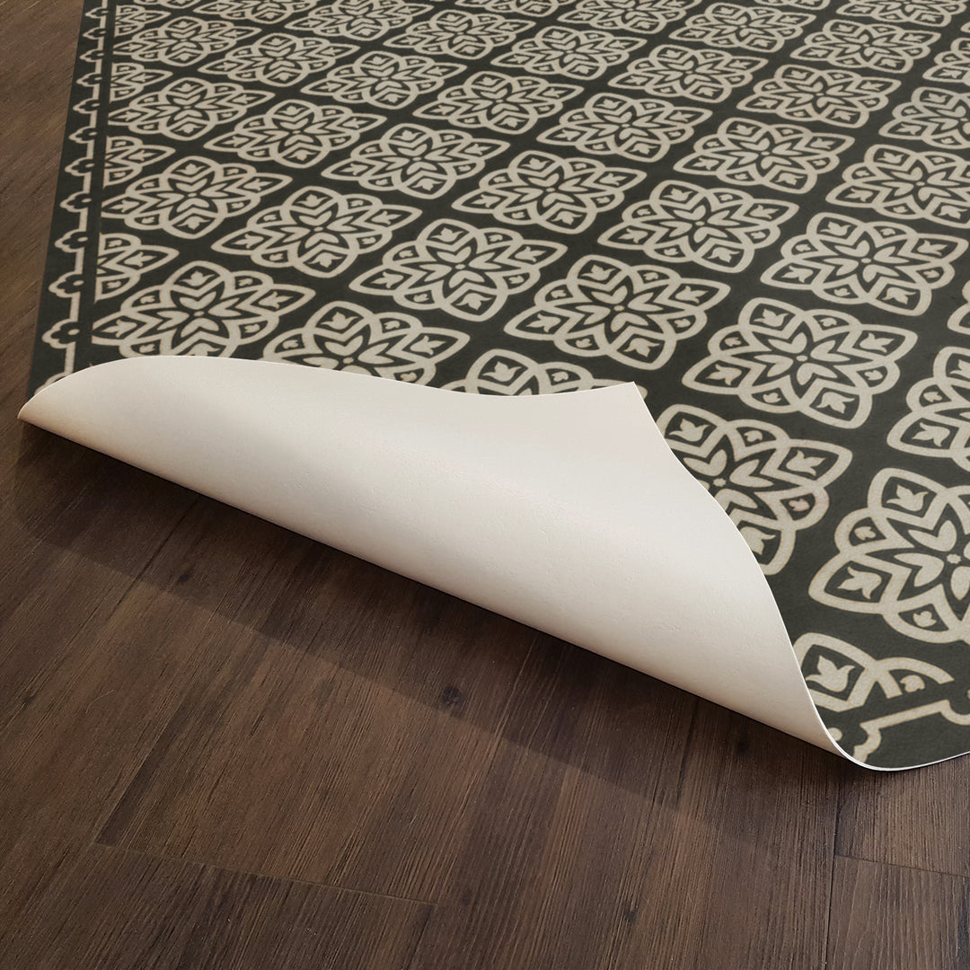 Vintage Vinyl Floorcloth Rug (Pattern 45 Nitritus)