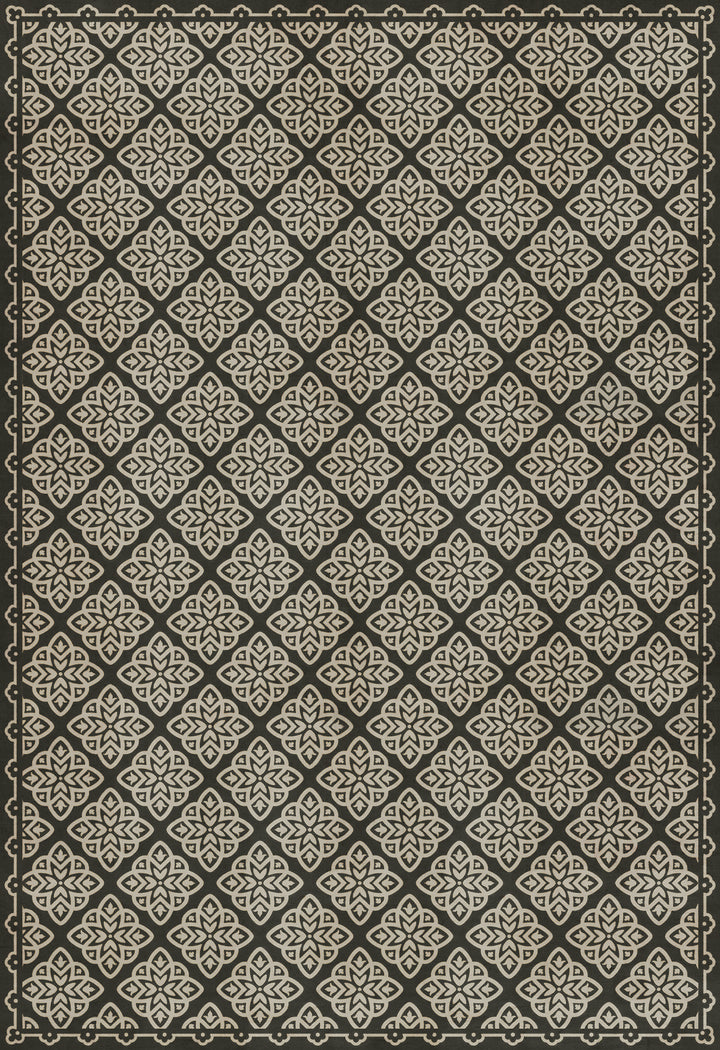 Vintage Vinyl Floorcloth Rug (Pattern 45 Nitritus)
