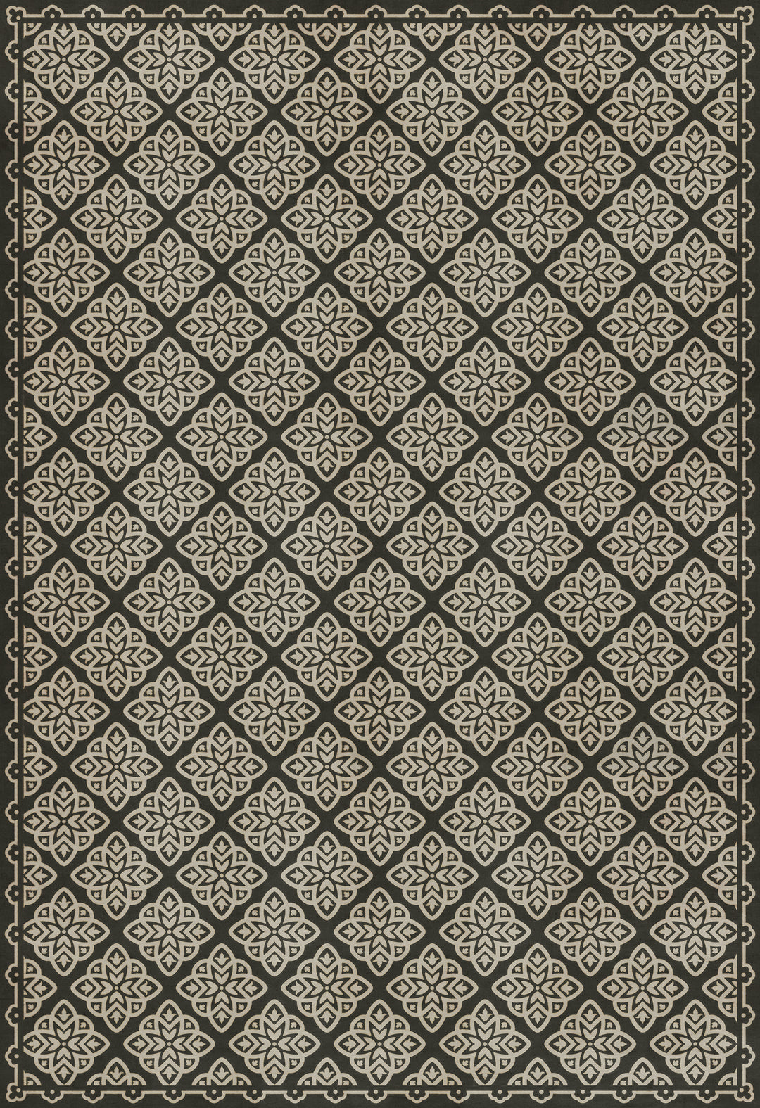 Vintage Vinyl Floorcloth Rug (Pattern 45 Nitritus)