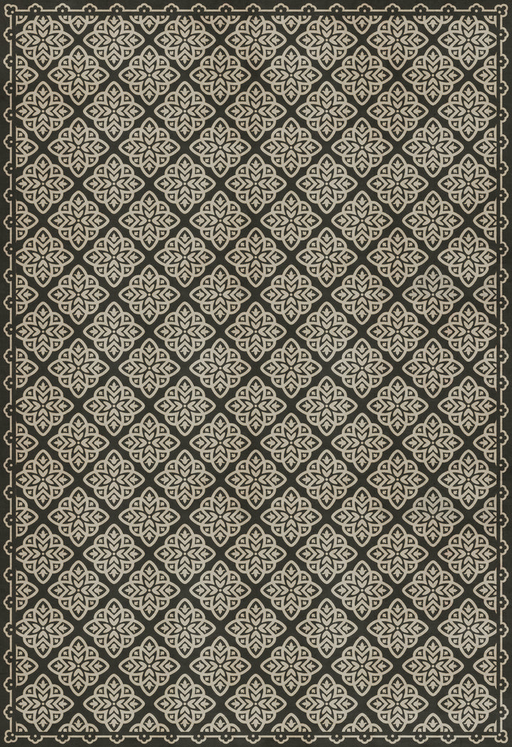 Vintage Vinyl Floorcloth Rug (Pattern 45 Nitritus)