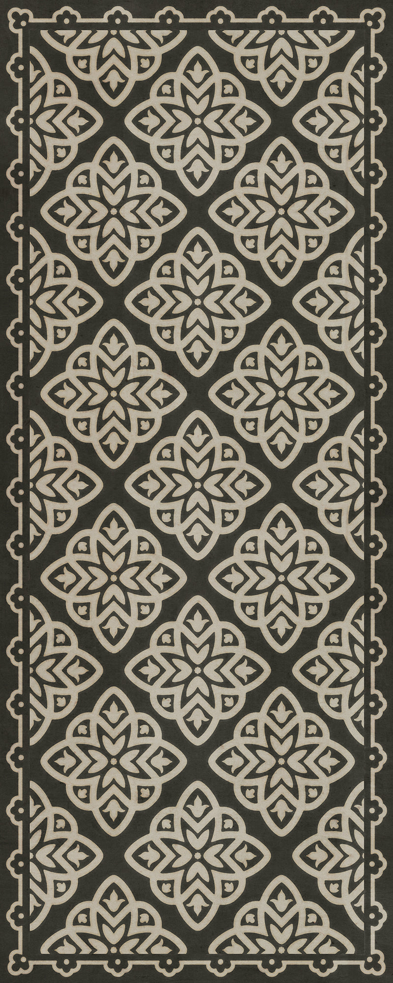 Vintage Vinyl Floorcloth Rug (Pattern 45 Nitritus)