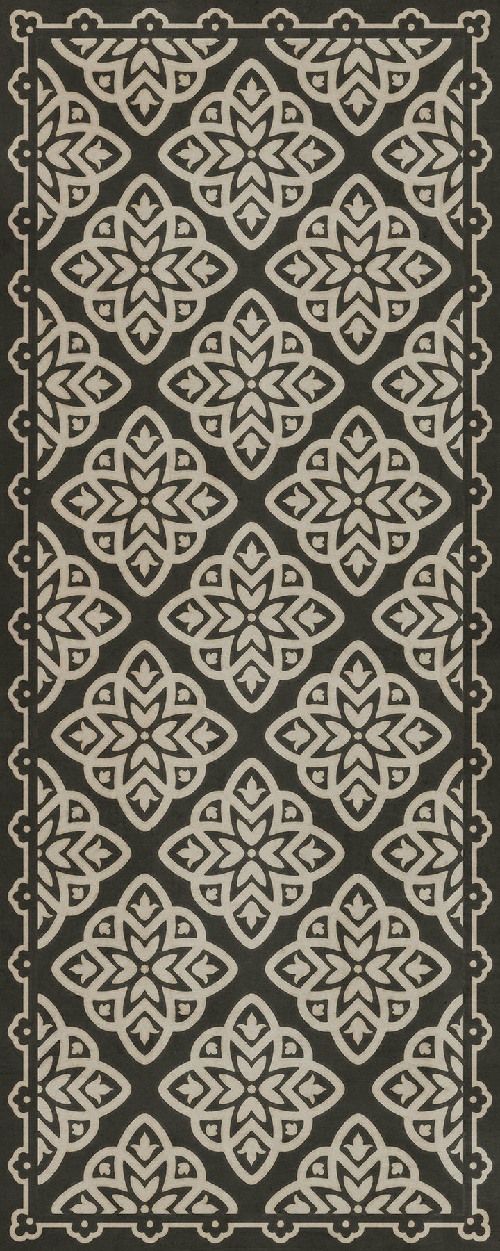 Vintage Vinyl Floorcloth Rug (Pattern 45 Nitritus)