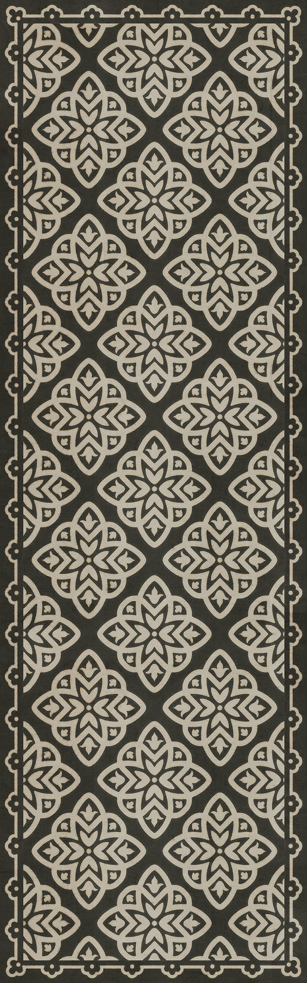 Vintage Vinyl Floorcloth Rug (Pattern 45 Nitritus)