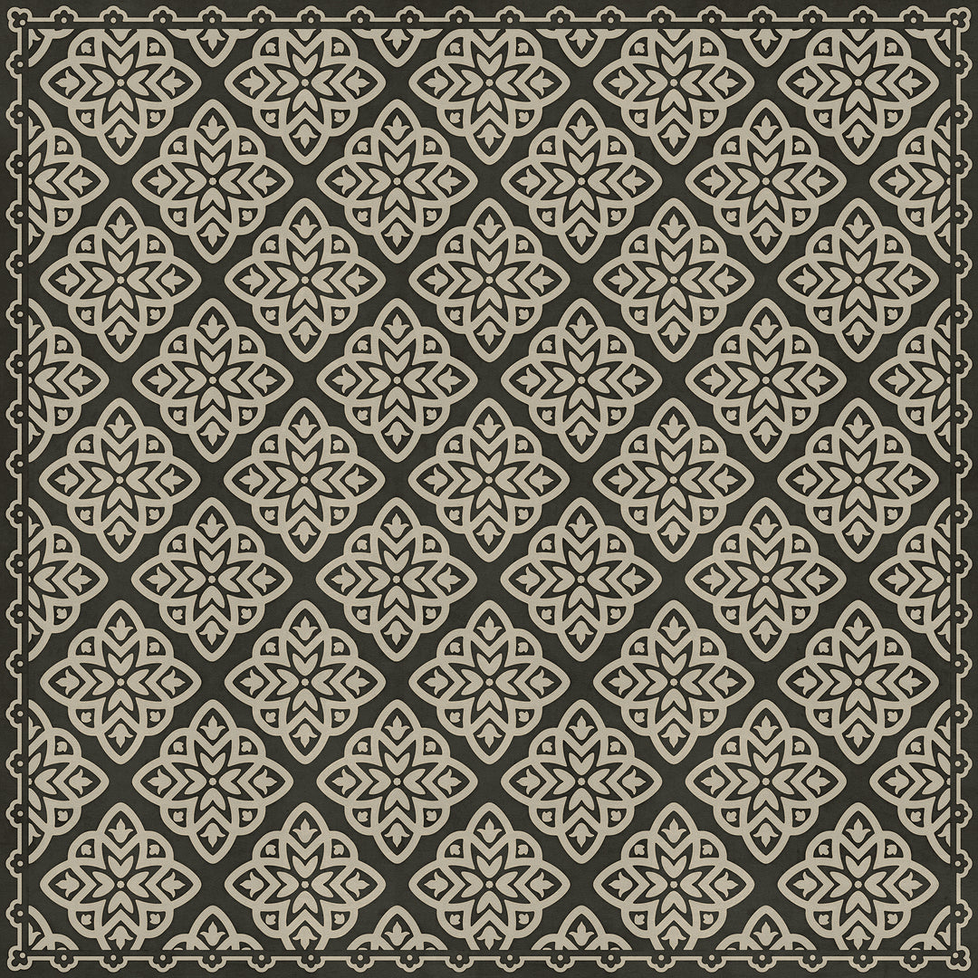 Vintage Vinyl Floorcloth Rug (Pattern 45 Nitritus)