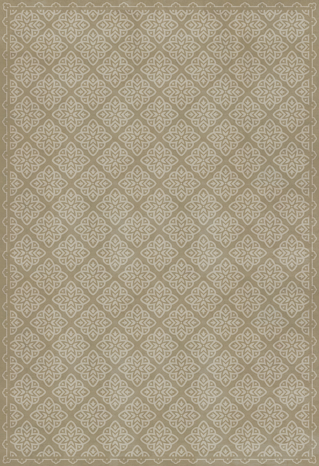 Vintage Vinyl Floorcloth Rug (Pattern 45 Niveus)