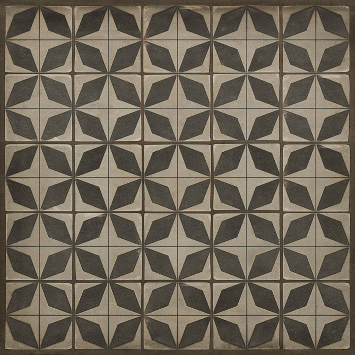 Vintage Vinyl Floorcloth Rug (Pattern 54 Sputnik)