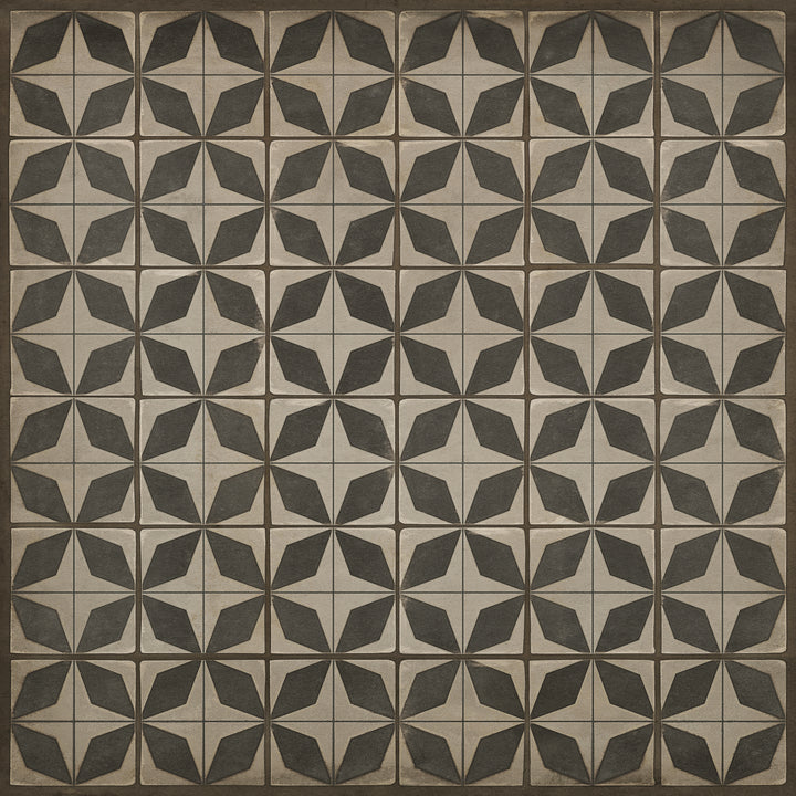 Vintage Vinyl Floorcloth Rug (Pattern 54 Sputnik)