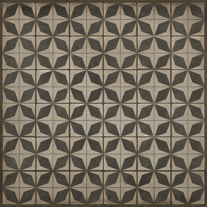 Vintage Vinyl Floorcloth Rug (Pattern 54 Sputnik)
