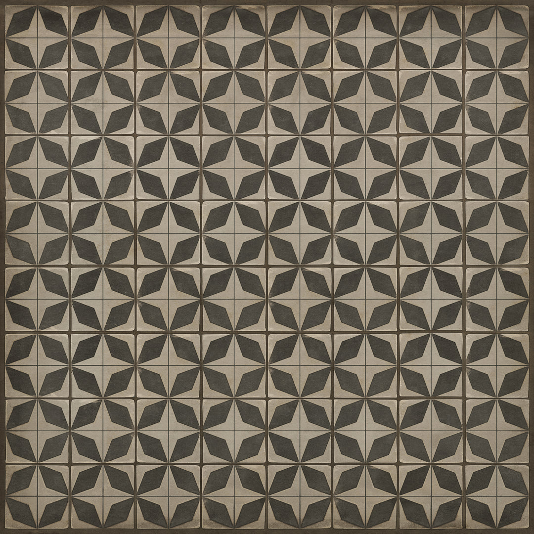 Vintage Vinyl Floorcloth Rug (Pattern 54 Sputnik)