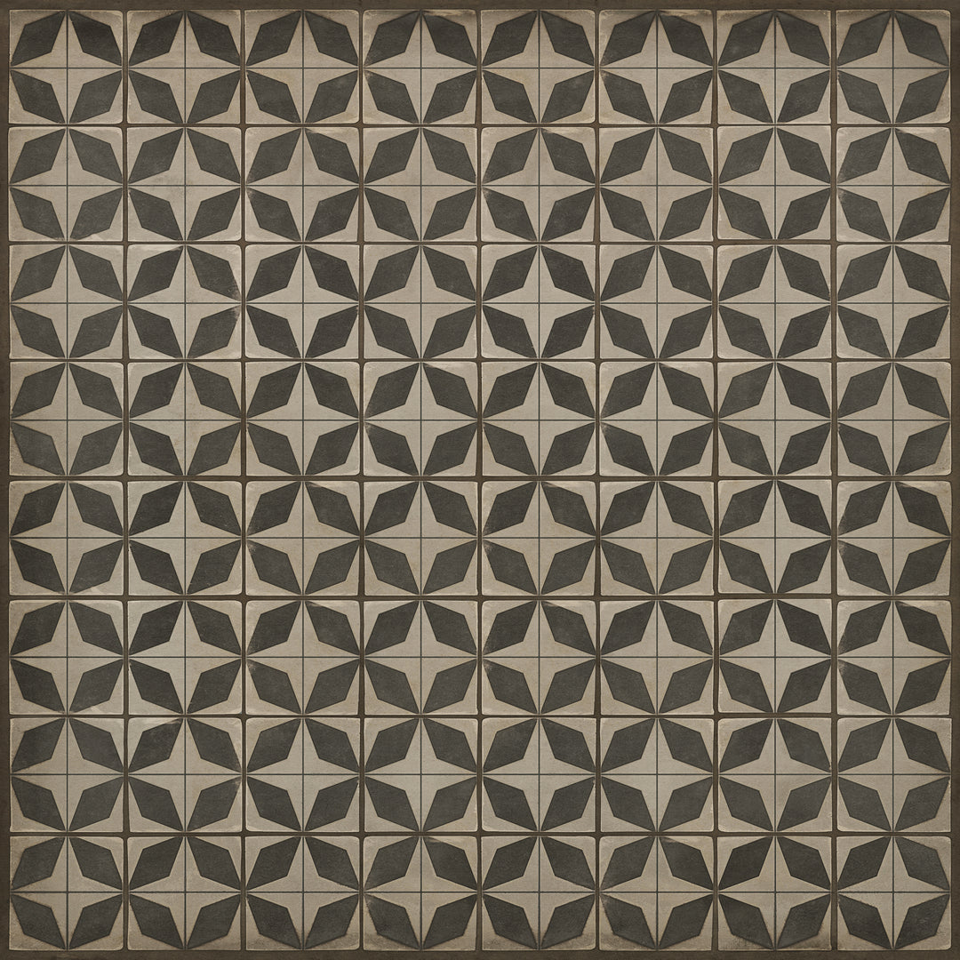 Vintage Vinyl Floorcloth Rug (Pattern 54 Sputnik)