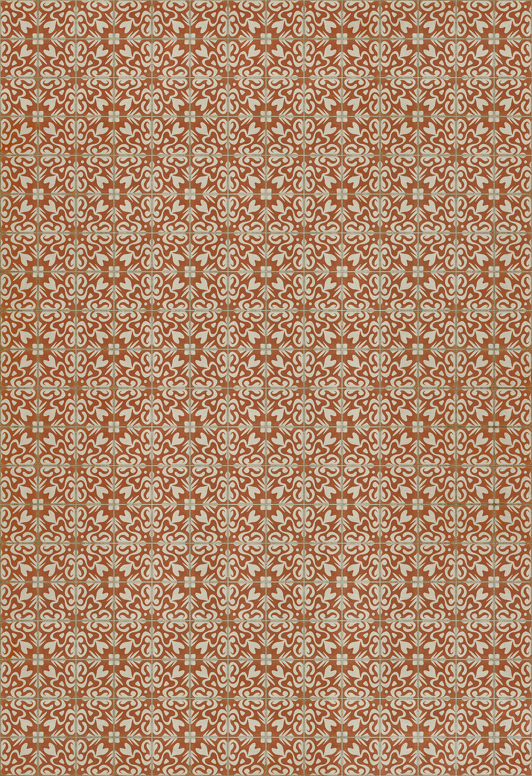 Vintage Vinyl Floorcloth Rug (Pattern 56 Lady Susan)