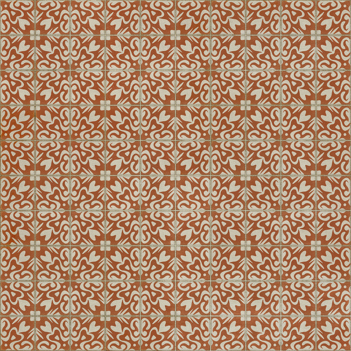 Vintage Vinyl Floorcloth Rug (Pattern 56 Lady Susan)
