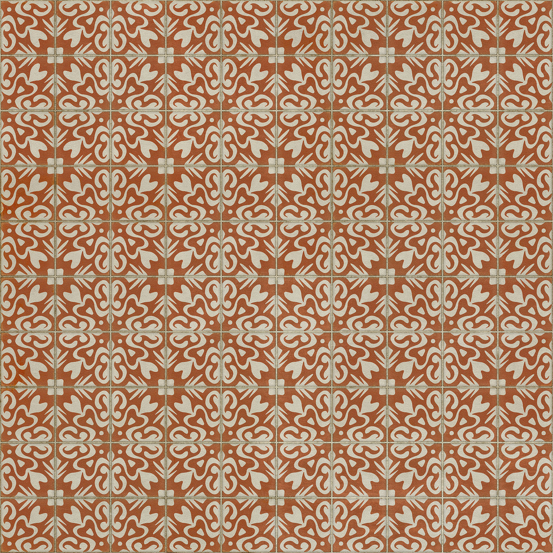 Vintage Vinyl Floorcloth Rug (Pattern 56 Lady Susan)