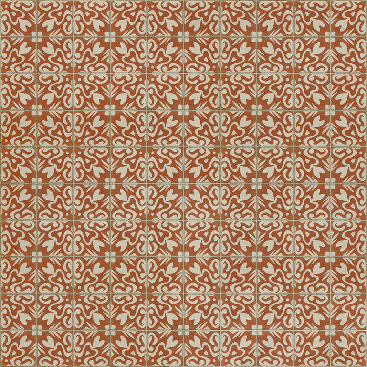 Vintage Vinyl Floorcloth Rug (Pattern 56 Lady Susan)