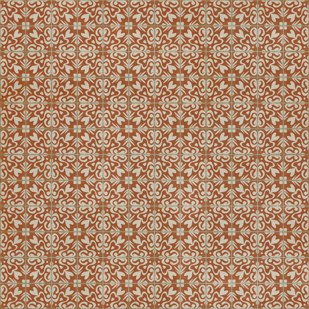 Vintage Vinyl Floorcloth Rug (Pattern 56 Lady Susan)
