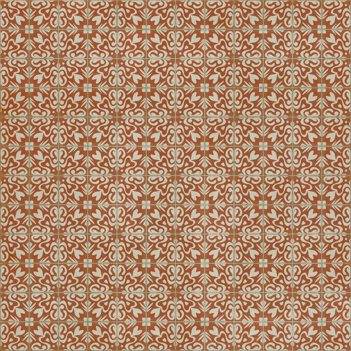 Vintage Vinyl Floorcloth Rug (Pattern 56 Lady Susan)