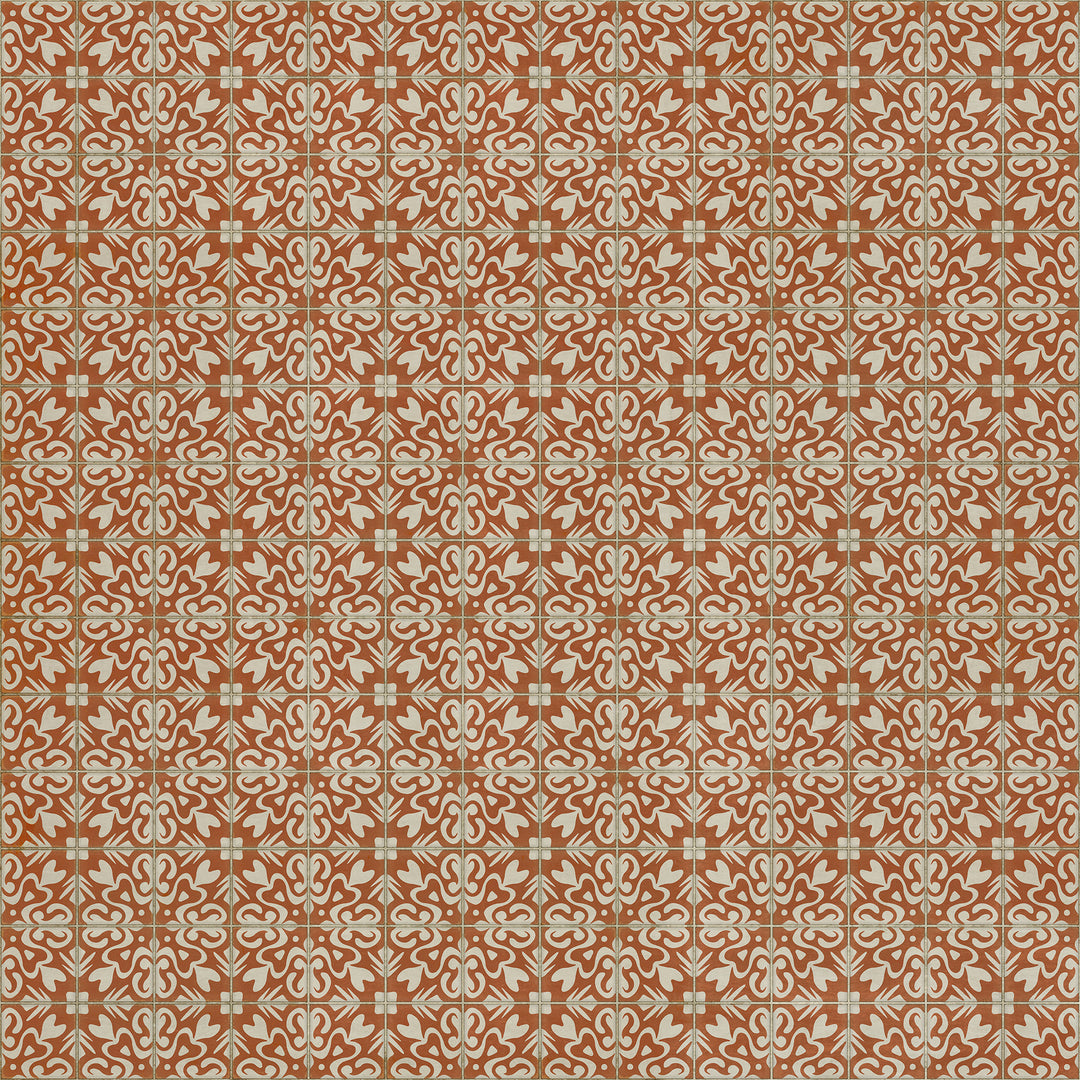 Vintage Vinyl Floorcloth Rug (Pattern 56 Lady Susan)
