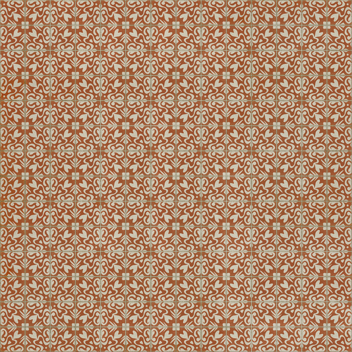 Vintage Vinyl Floorcloth Rug (Pattern 56 Lady Susan)