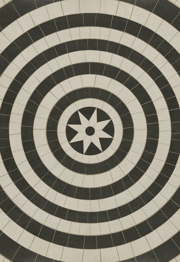 Vintage Vinyl Floorcloth Rug (Pattern 58 Invicta)