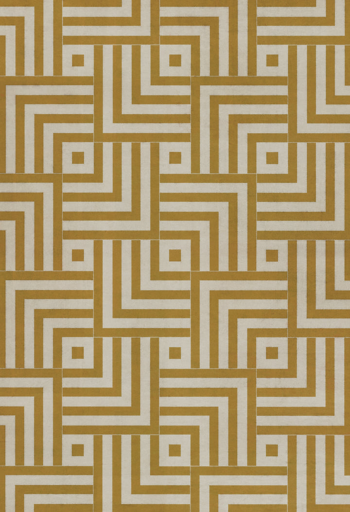 Vintage Vinyl Floorcloth Mats (Pattern 60 Retroversion)