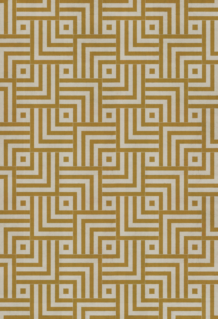 Vintage Vinyl Floorcloth Mats (Pattern 60 Retroversion)