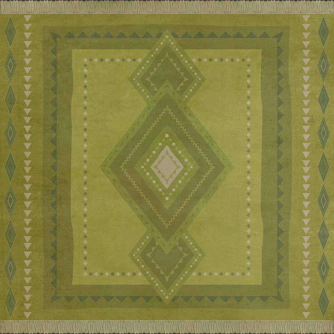 Vintage Vinyl Floorcloth Mats (Pattern 61 Grassroots)