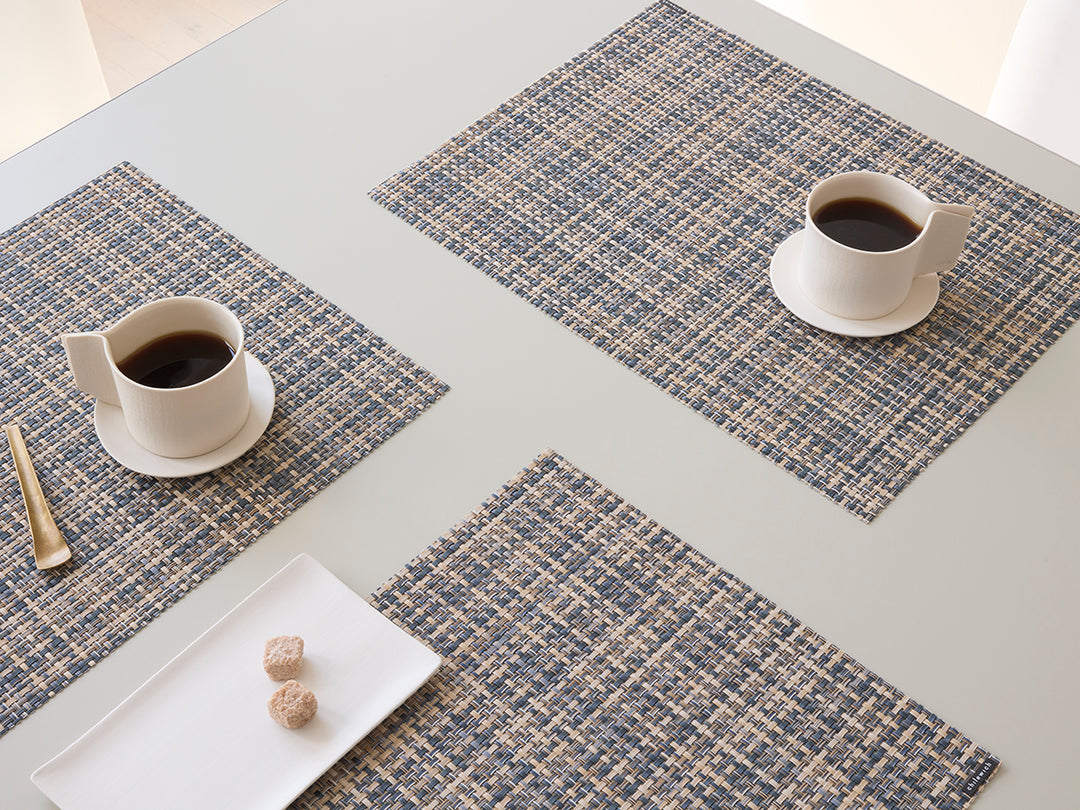 Chilewich Basketweave Rectangle Place Mats Set/4 (Coast)