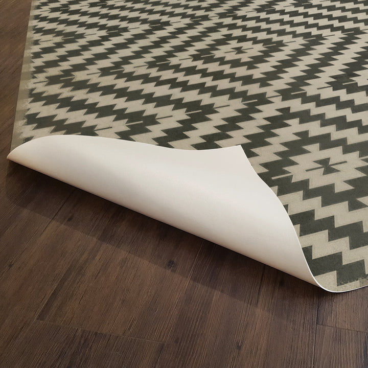 Vintage Vinyl Floorcloth Mat (Classic Pattern 63 Doplar Effect)