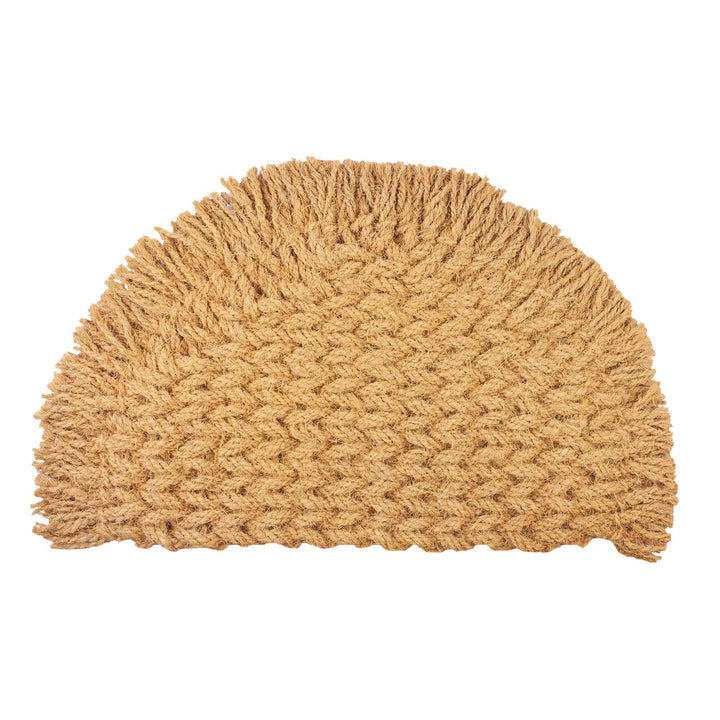 Entryways Sun Half Round Handwoven Doormat