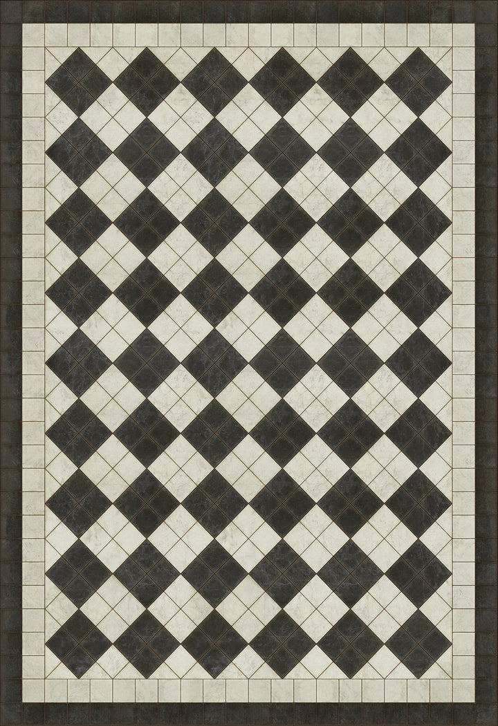 Vintage Vinyl Floorcloth Rug (Pattern 65 Palatial)