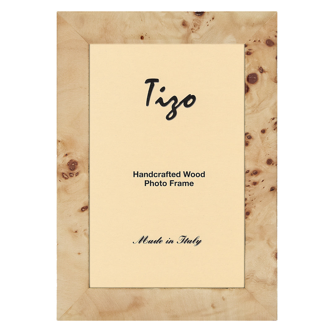 Tizo Narrow Burl Pattern Italian Wood Frame