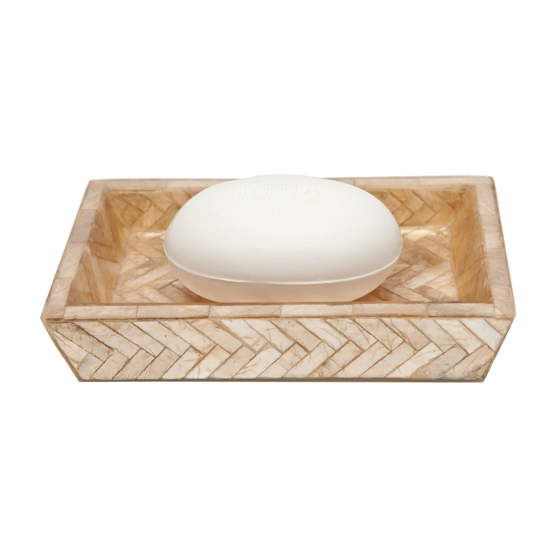 Handa Herringbone Capiz Shell Bathroom Accessories (Smoked)