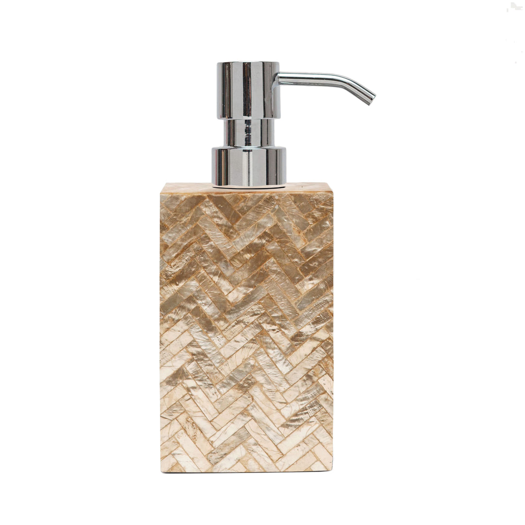 Handa Herringbone Capiz Shell Bathroom Accessories (Smoked)