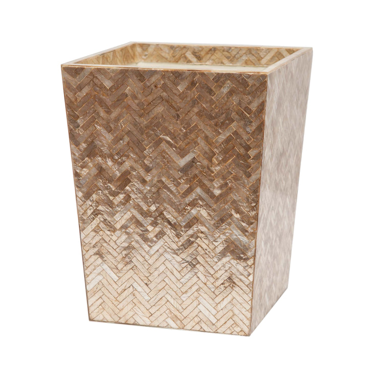 Handa Herringbone Capiz Shell Bathroom Accessories (Smoked)